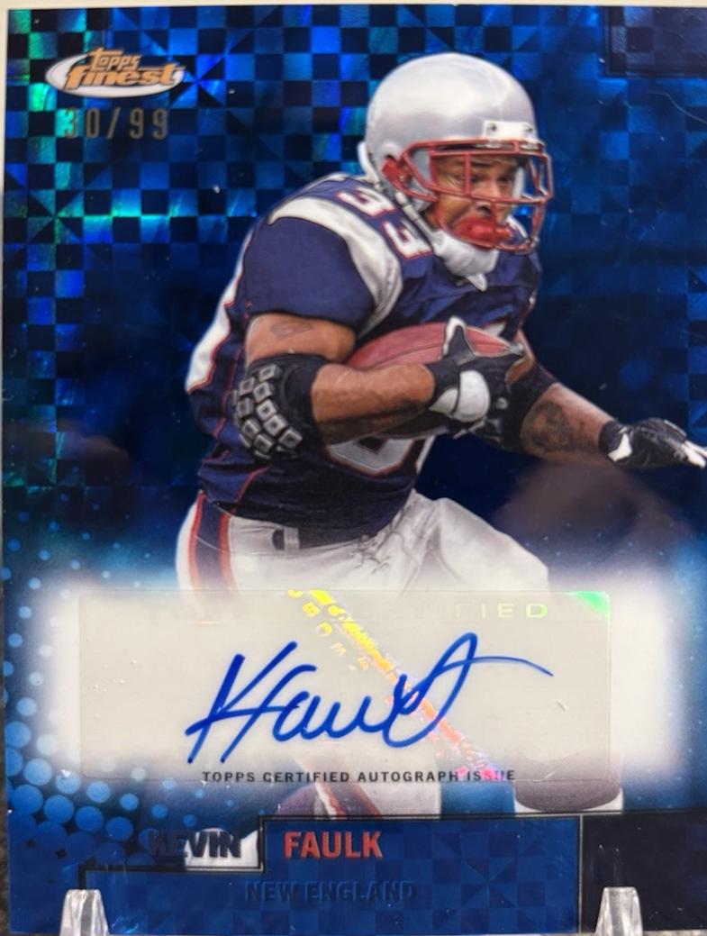 Kevin Faulk [Blue Geometric Refractor] #FBA-KF