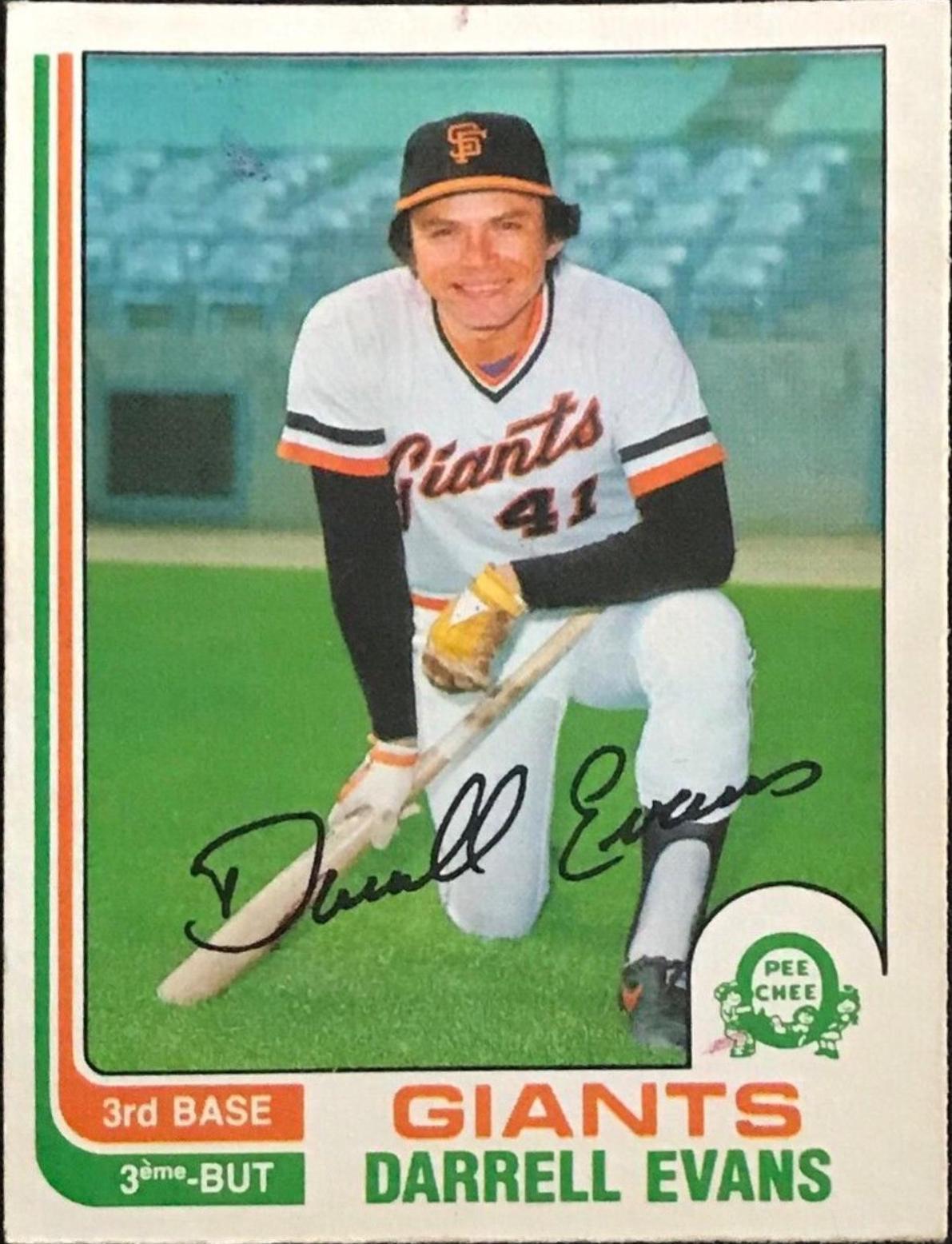 Darrell Evans #17 Baseball Cards 1982 O Pee Chee