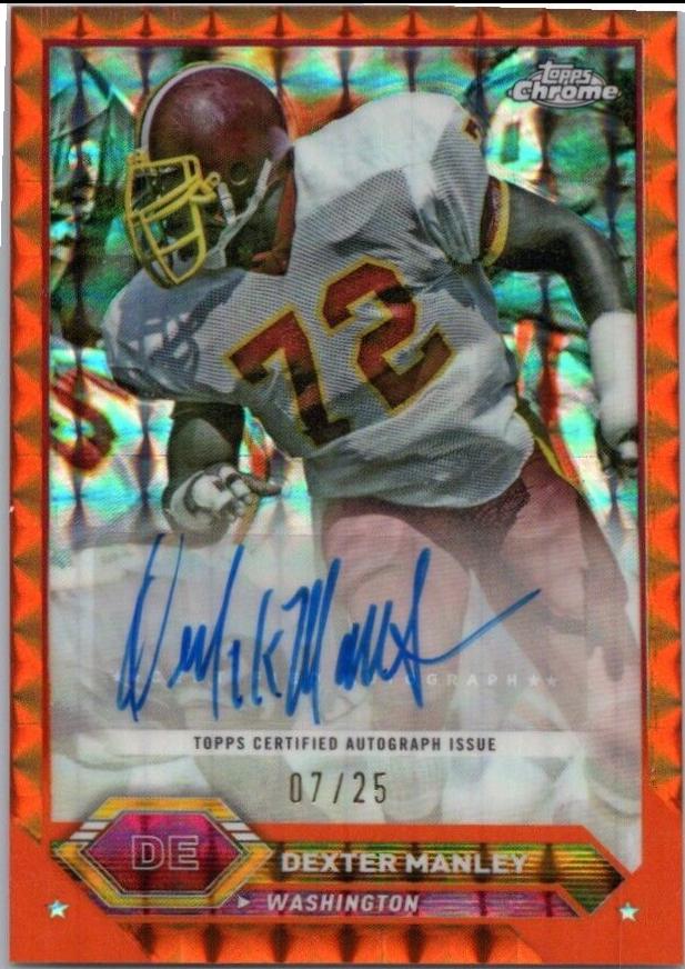 Dexter Manley [Orange Wave Refractor] #TCA-DM