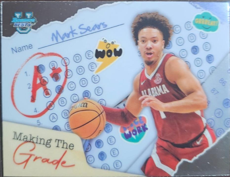 Mark Sears #MG-15 2024-25 Bowman's Best University Basketball Making the Grade
