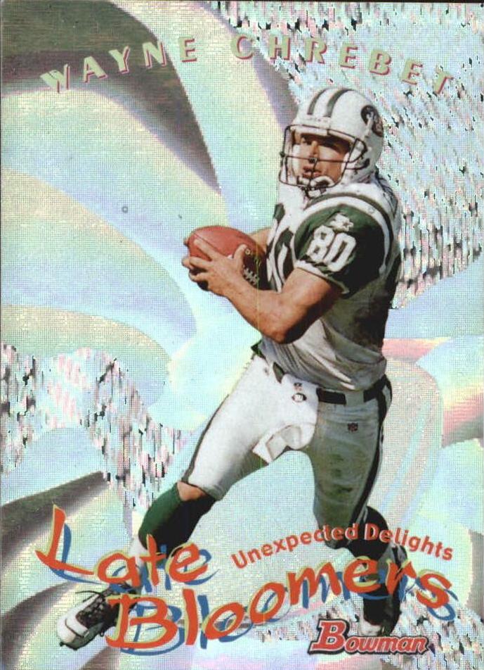 Wayne Chrebet #U9 Football Cards 1999 Bowman Late Bloomers Early Risers