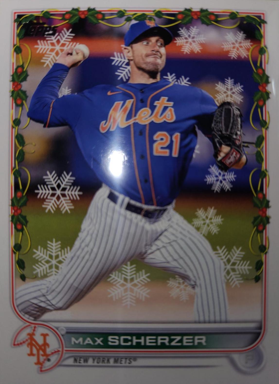 Max Scherzer #HW161 2022 Topps Holiday Baseball