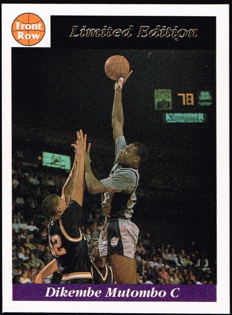 Dikembe Mutombo #1 1991 Front Row Dikembe Mutombo Basketball