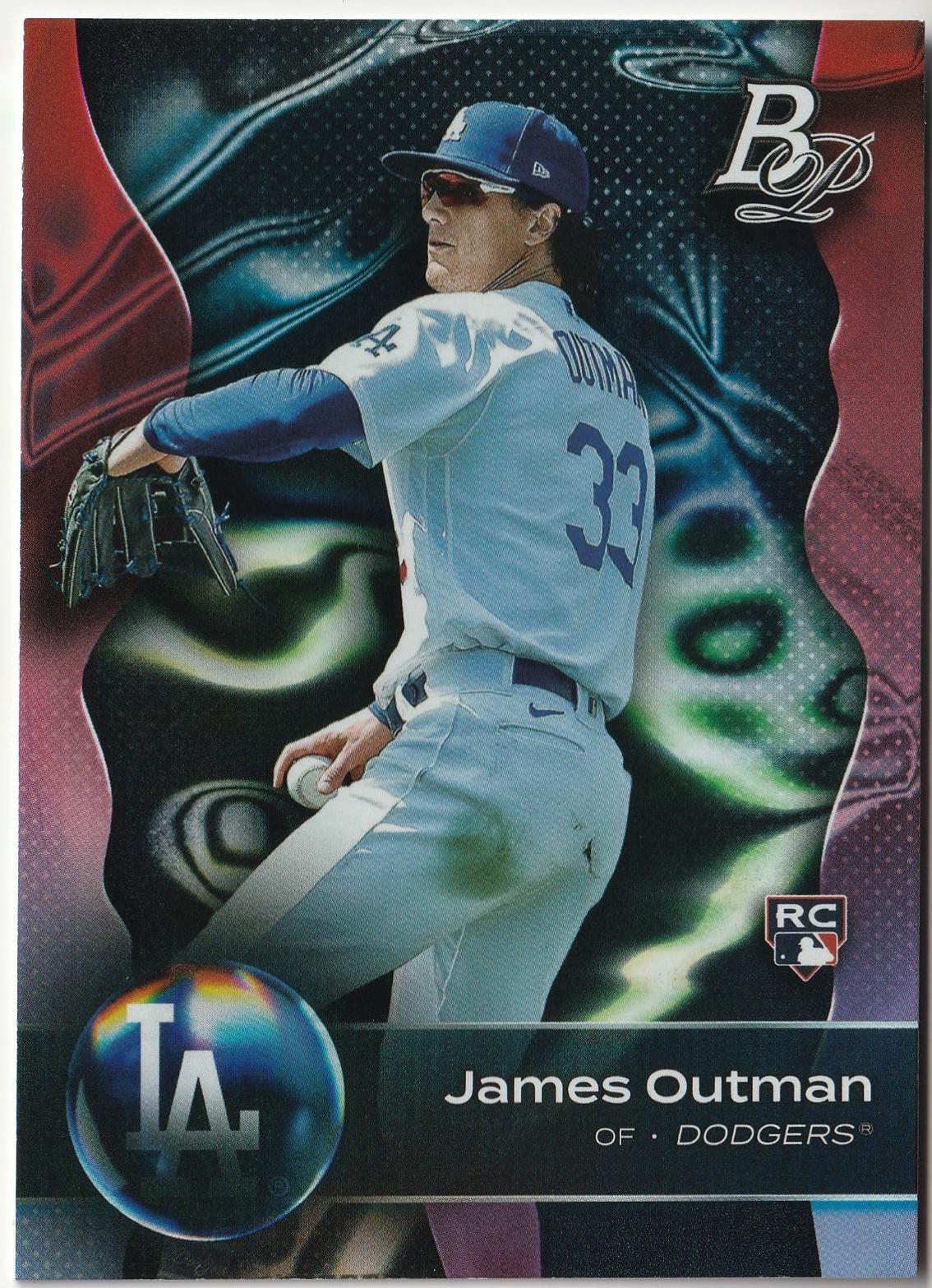 James Outman #53 Baseball Cards 2023 Bowman Platinum