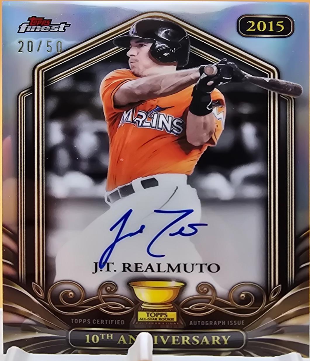 J.T. Realmuto #RCA-JT 2026 Topps Finest Rookie Cup Anniversary Autograph Baseball