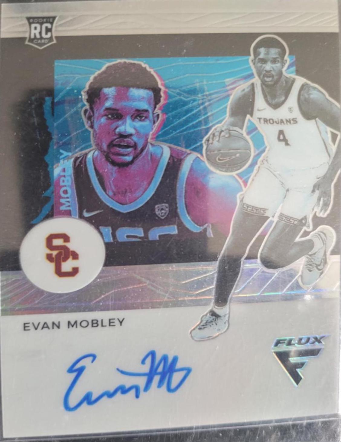 Evan Mobley #FRA-EM Basketball Cards 2021 Panini Chronicles Draft Picks Flux Rookie Autographs