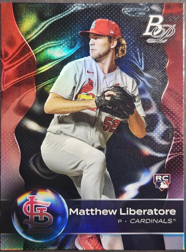 Matthew Liberatore #9 Baseball Cards 2023 Bowman Platinum