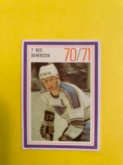 Red Berenson #7 1970 Esso Power Players Hockey