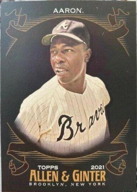 Hank Aaron #1 Baseball Cards 2021 Topps Allen & Ginter X