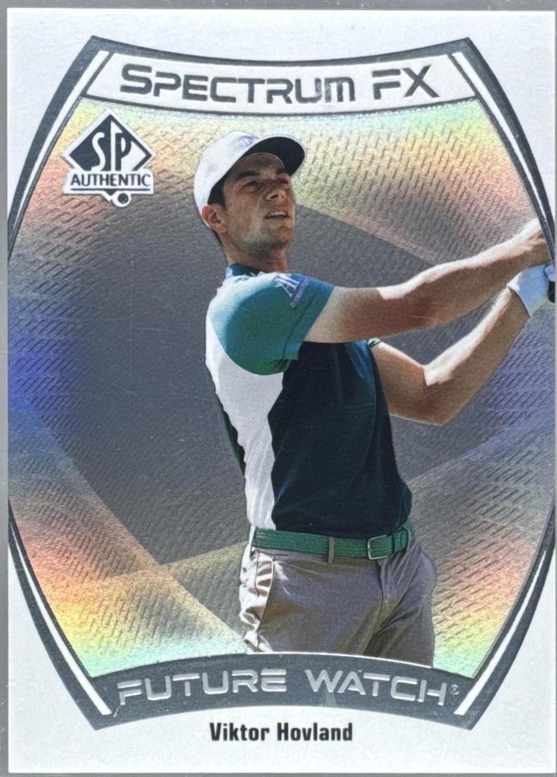 Viktor Hovland #S-31 2024 Upper Deck Portfolio Sp Authentic Spectrum Fx Golf
