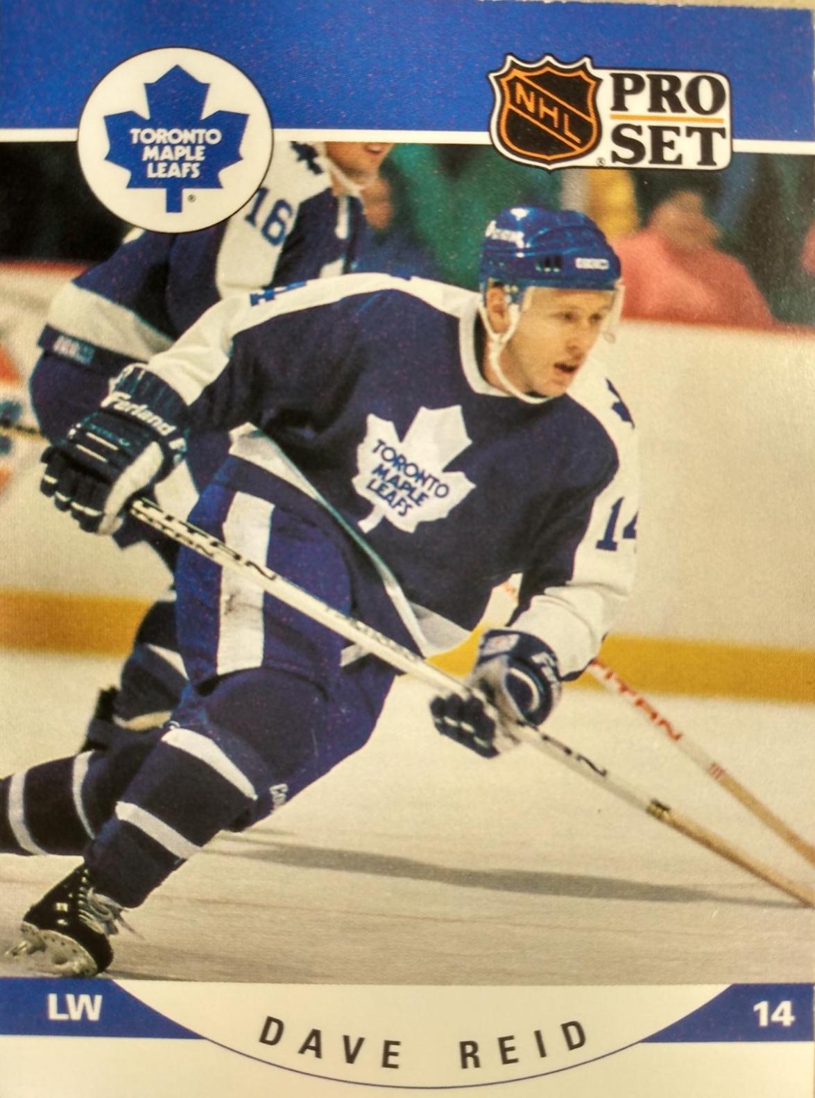 Dave Reid #541 Hockey Cards 1990 Pro Set