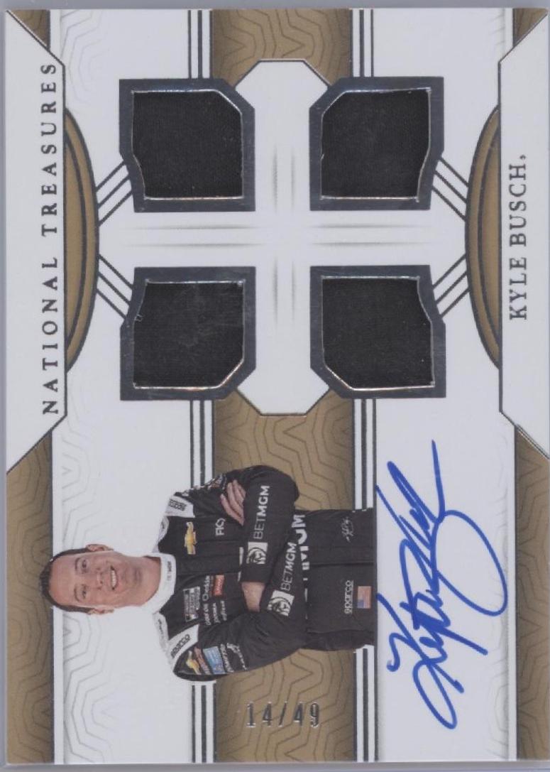Kyle Busch #3 Racing Cards 2024 Panini National Treasures NASCAR Signature
