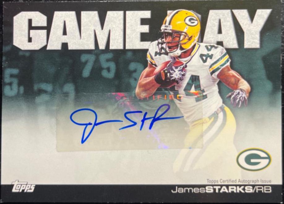James Starks #GDA-JS Football Cards 2011 Topps Game Day Autographs