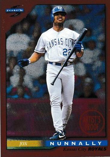 Jon Nunnally #16 Baseball Cards 1996 Score Dugout Collection