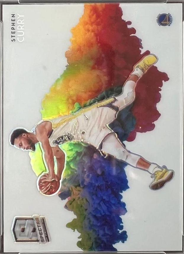 Stephen Curry #12 Basketball Cards 2019 Panini Spectra Color Blast