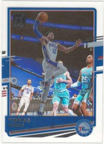 Tobias Harris #1 Basketball Cards 2020 Panini Clearly Donruss