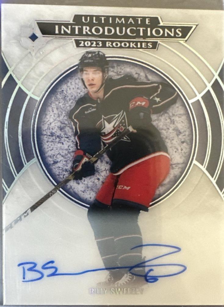 Billy Sweezey #UI-26 2023 Upper Deck Ultimate Collection Introductions Autograph Hockey