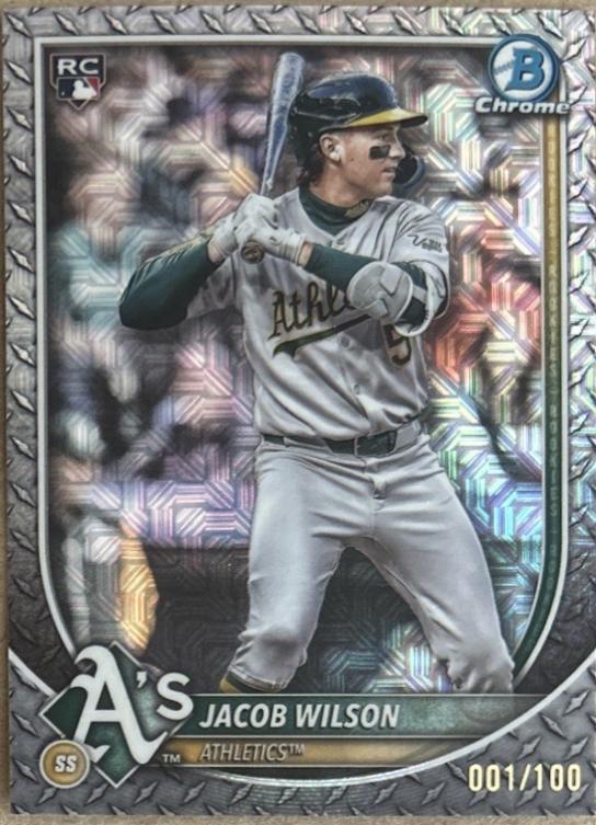 Jacob Wilson [Steel Mega Refractor] #1 Prices | 2025 Bowman Chrome ...