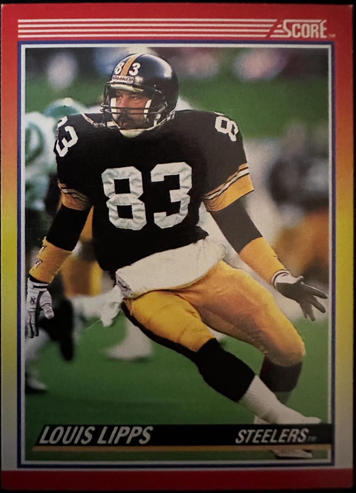 Louis Lipps #249 Football Cards 1990 Panini Score