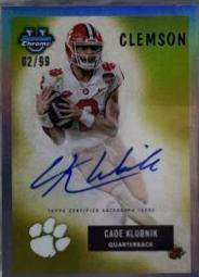 Cade Klubnik #55B-CK Football Cards 2023 Bowman Chrome University 1955 Autographs