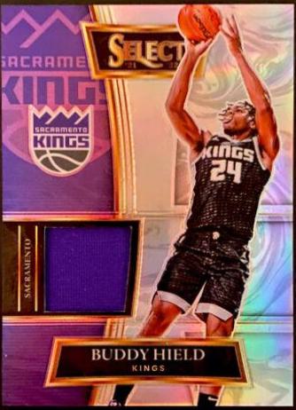 Buddy Hield #SS-BHD Basketball Cards 2021 Panini Select Selective Swatches