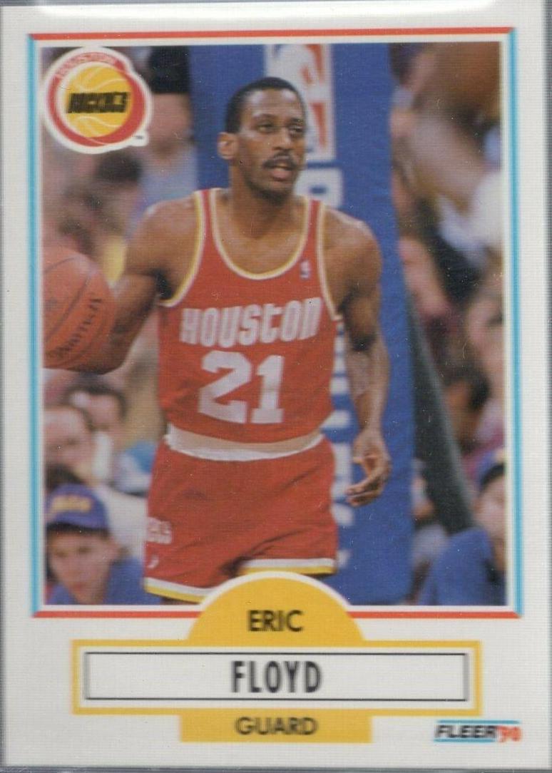 Eric Floyd #70 Basketball Cards 1990 Fleer