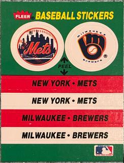 New York Mets - Milwaukee Brewers Team Sticker