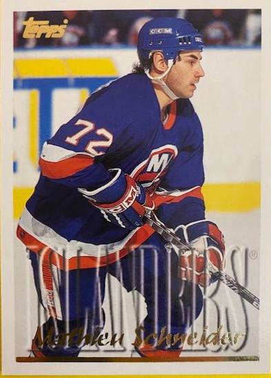 Mathieu Schneider #36 Hockey Cards 1995 Topps