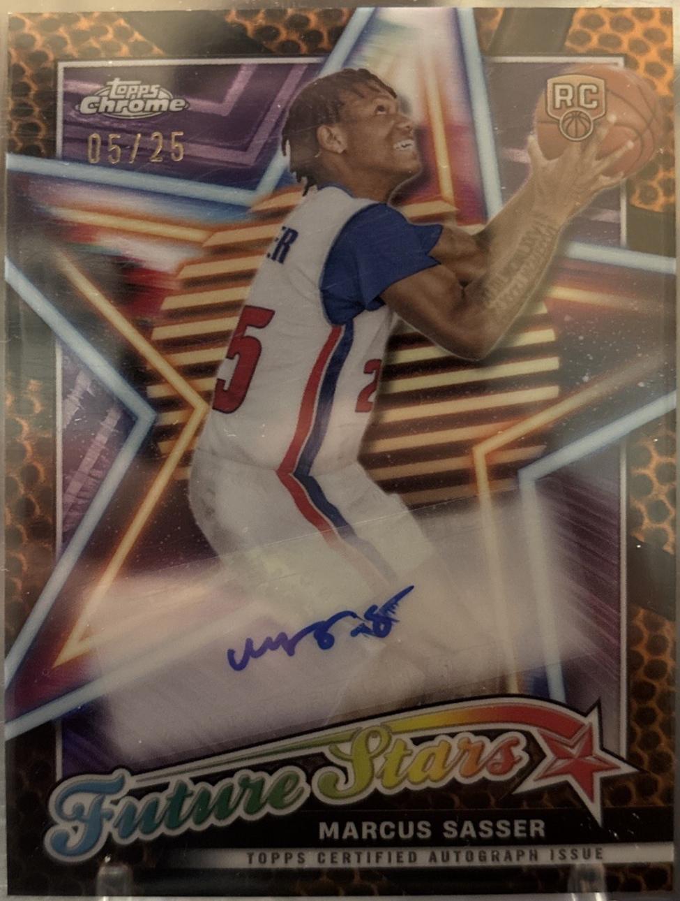 Marcus Sasser [Orange Basketball Refractor] #FSA-MS