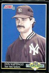 Don Mattingly #856 Baseball Cards 1991 Score