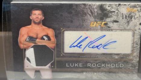 Luke Rockhold [Silver] #TCAR-LR Ufc Cards 2016 Topps UFC Top of the Class Autograph Relic