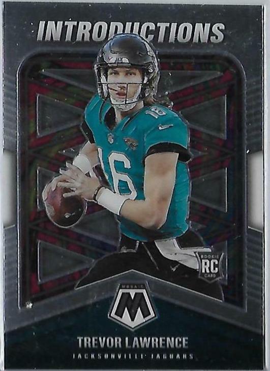 Trevor Lawrence #I-1 Football Cards 2021 Panini Mosaic Introductions