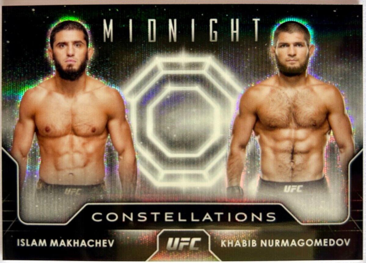 Khabib Nurmagomedov / Islam Makhachev #CO-1 Ufc Cards 2024 Topps Midnight UFC Constellations