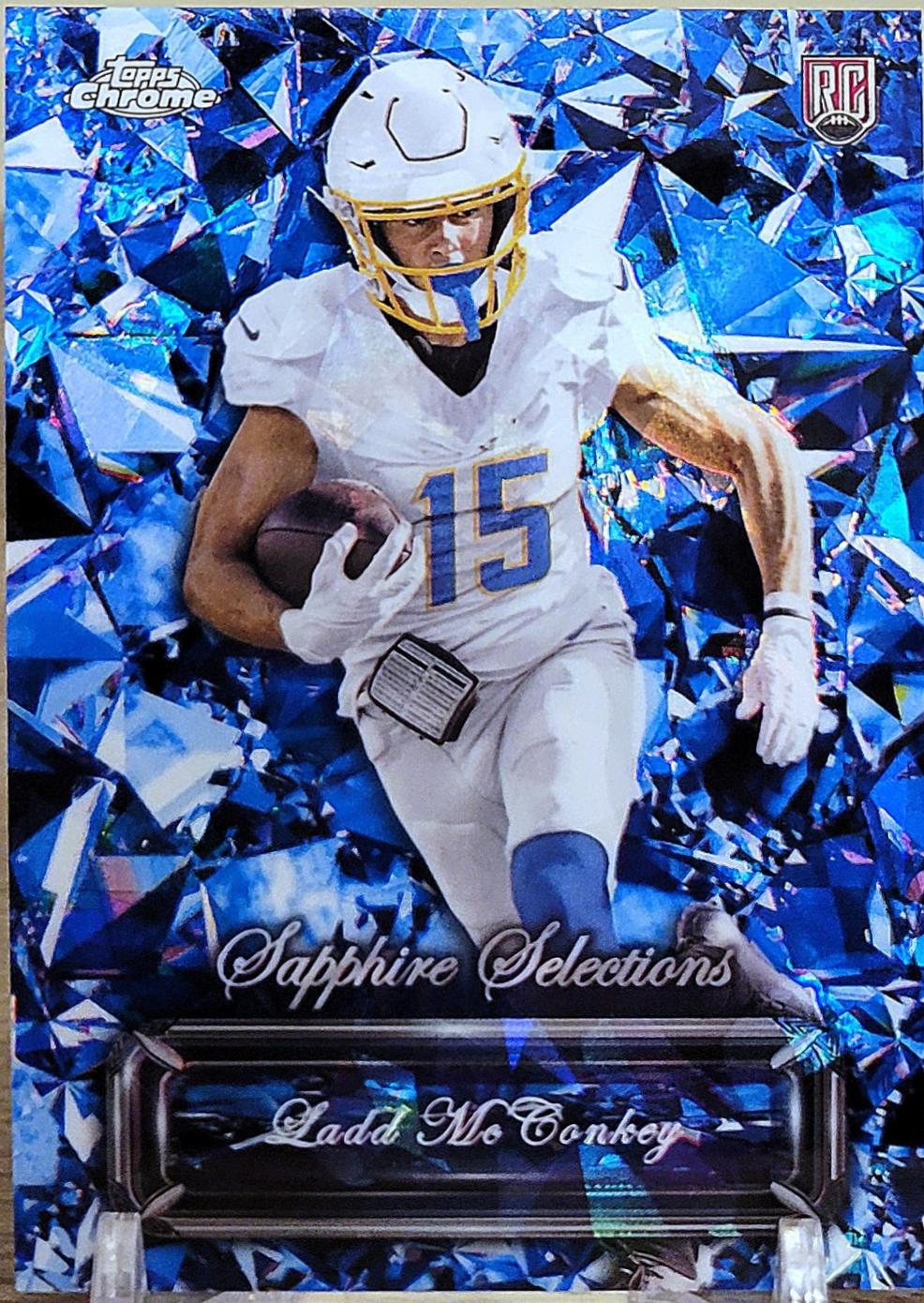 Ladd McConkey #SS-10 Football Cards 2024 Topps Chrome Sapphire Selections