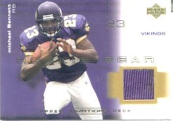 Michael Bennett #R-MB Football Cards 2001 Upper Deck Ovation Rookie Gear