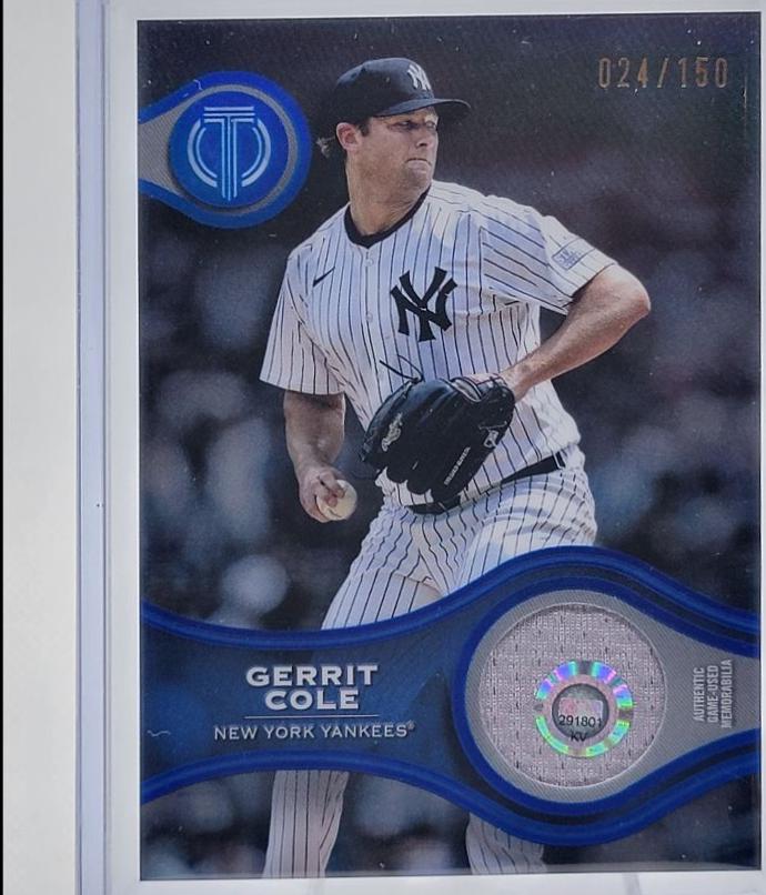 Gerrit Cole [Blue] #SOA-GC Prices | 2025 Topps Tribute Stamp of ...