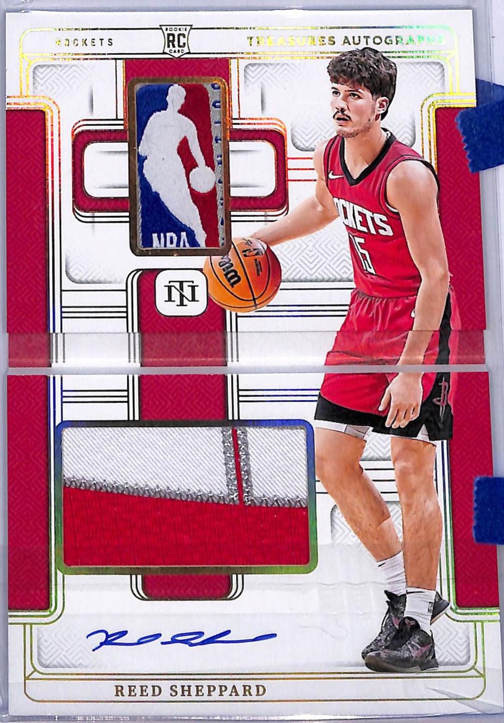 Reed Sheppard #1 2024-25 Panini National Treasures Basketball Treasures Autographs Booklet