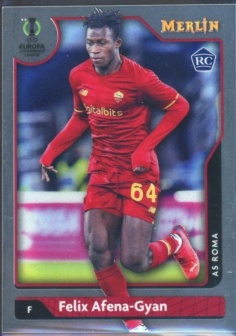 Felix Afena Gyan #116 Soccer Cards 2021 Topps Merlin Chrome UEFA
