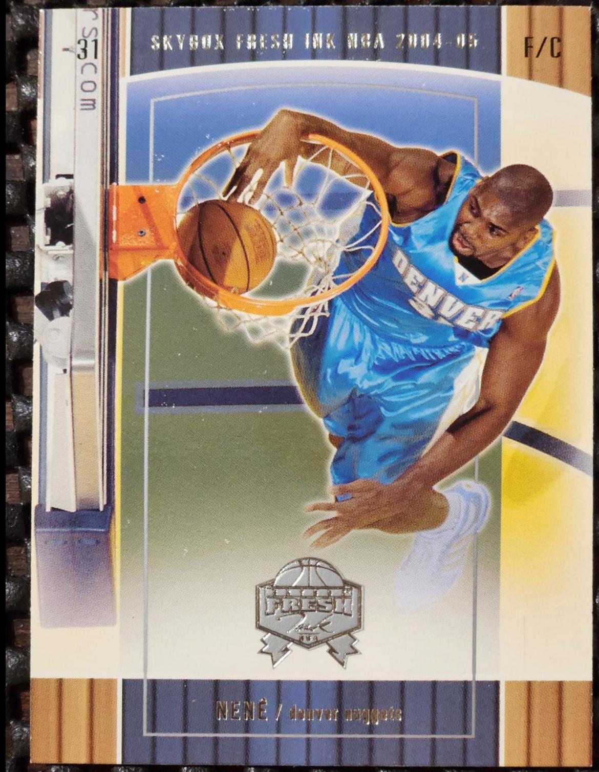 Nene #71 Basketball Cards 2004 Skybox Fresh Ink