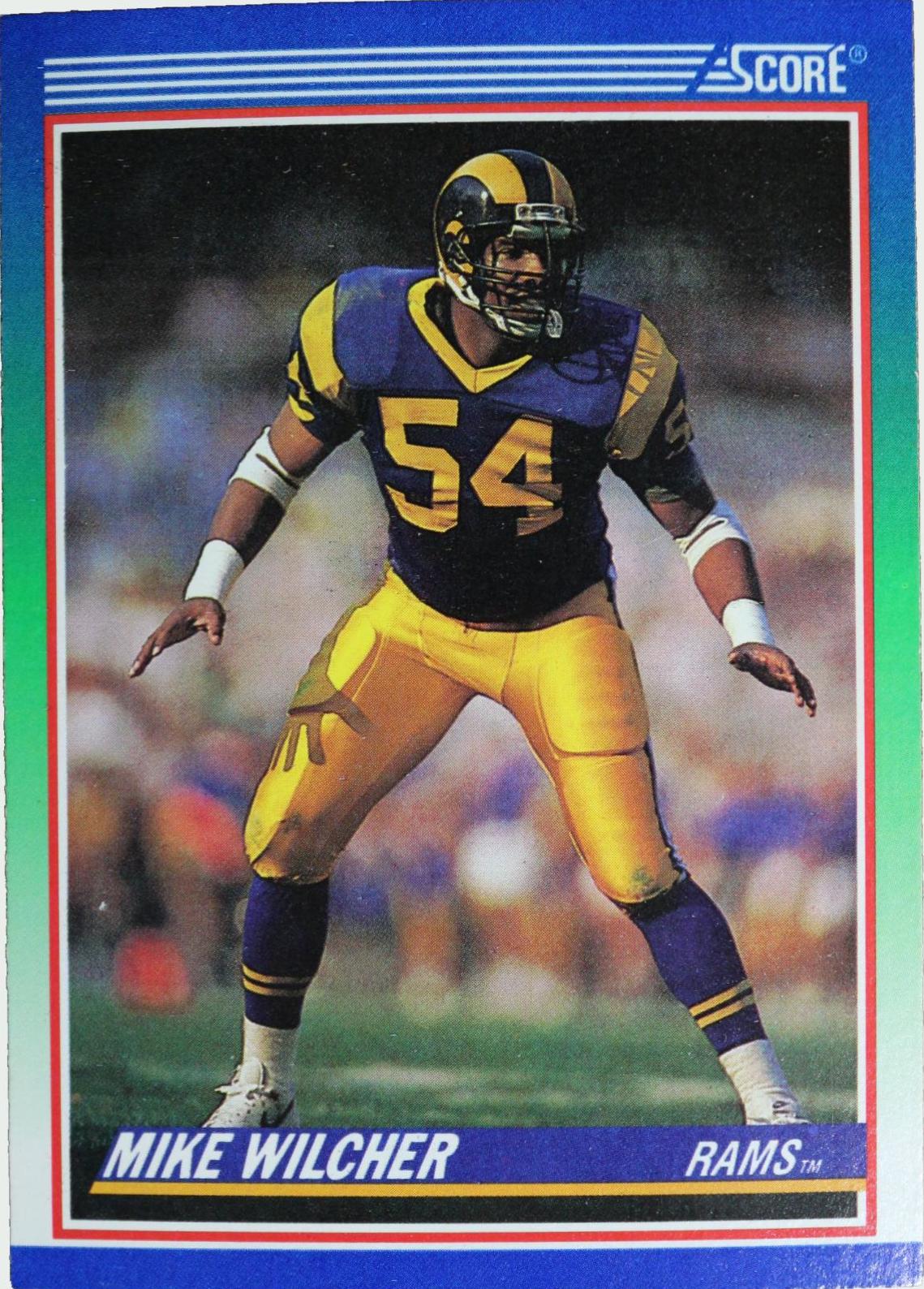 Mike Wilcher #439 Football Cards 1990 Panini Score