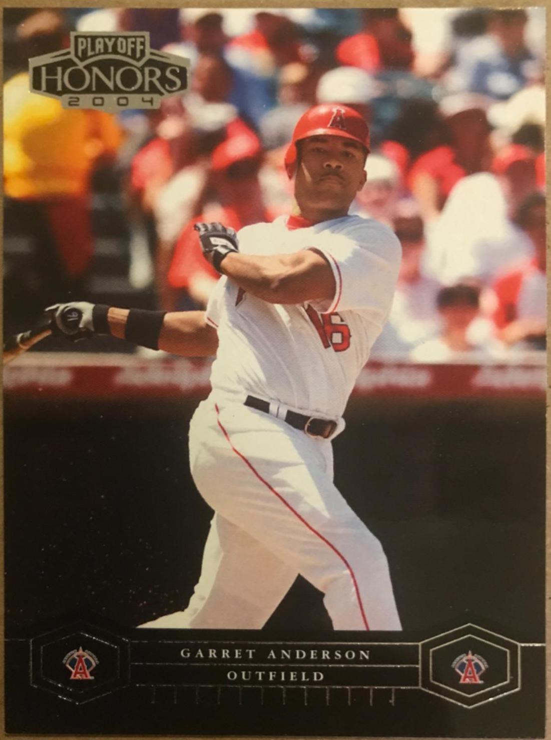 Garret Anderson #2 Baseball Cards 2004 Playoff Honors