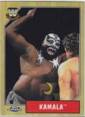 Kamala #85 Wrestling Cards 2008 Topps Heritage III Chrome WWE
