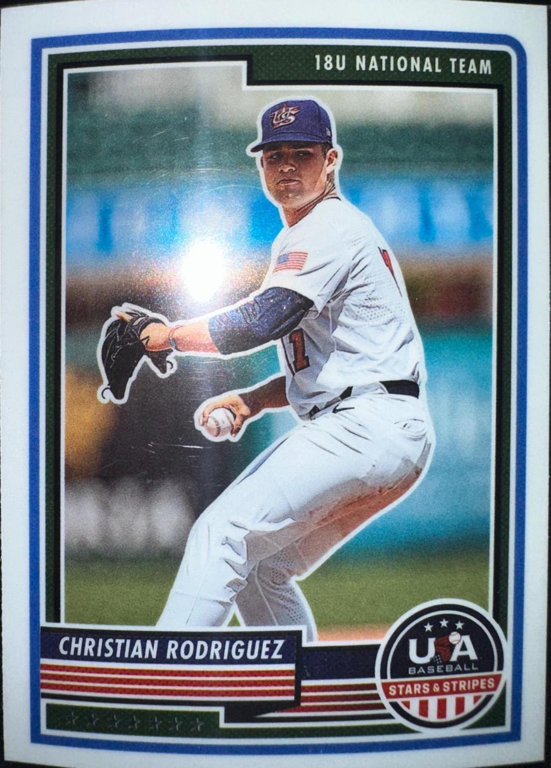 Christian Rodriguez #58 Baseball Cards 2023 Panini Stars & Stripes USA
