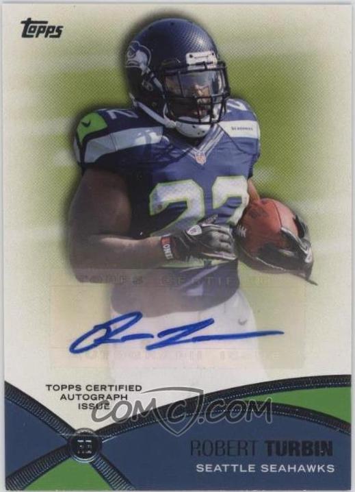 Robert Turbin #PPA-RT Football Cards 2012 Topps Prolific Playmakers Autographs