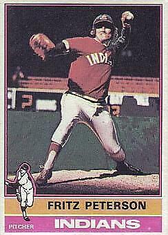Fritz Peterson #255 1976 Topps Baseball