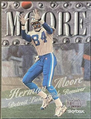 Herman Moore #129 Football Cards 1999 Metal Universe