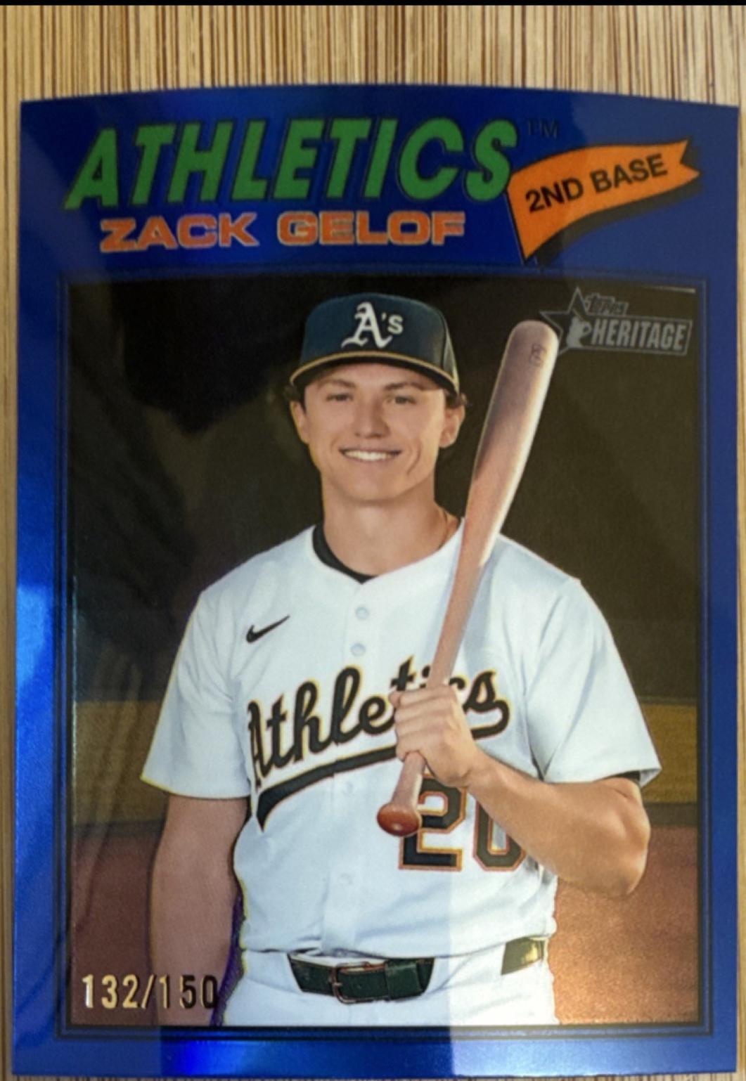 Zack Gelof [Blue Bordered Chrome] #186
