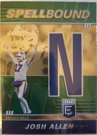 Josh Allen #SB-JA5 Football Cards 2022 Panini Donruss Elite Spellbound