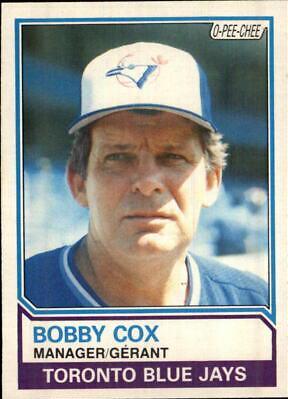 Bobby Cox #34 Baseball Cards 1983 O Pee Chee