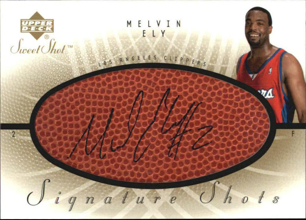 Melvin Ely #ME Basketball Cards 2002 Upper Deck Sweet Shot Signature Shots